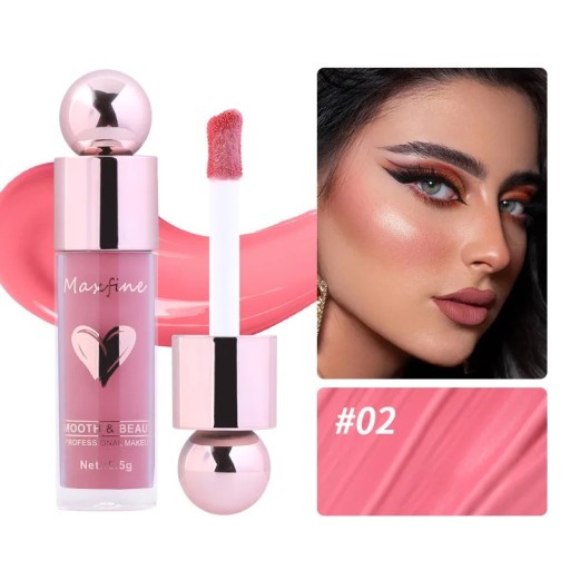 Vloeibare matte blush 5,5 g 9,4 cm Sponsapplicator 8,7 cm Hoog gepigmenteerde langdurige kleurvaste blush voor wangen en lippen