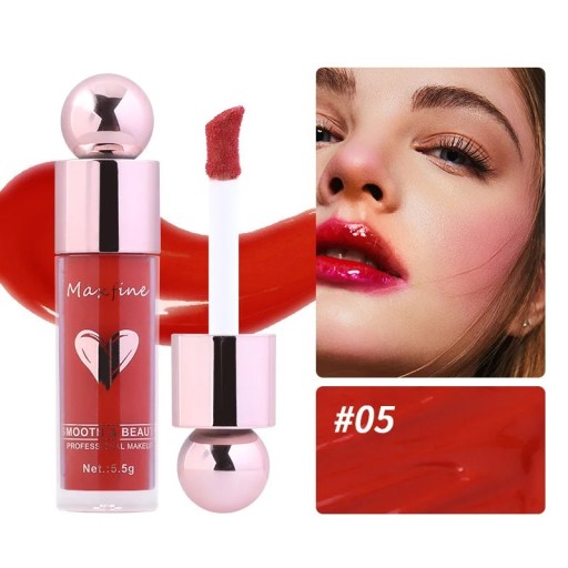 Vloeibare matte blush 5,5 g 9,4 cm Sponsapplicator 8,7 cm Hoog gepigmenteerde langdurige niet vervagende blush voor wangen en lippen