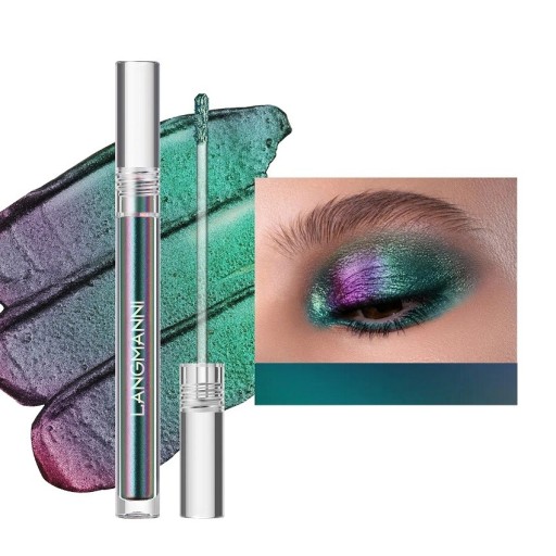 Vloeibare oogschaduw met metallic effect Glanzende vloeibare oogschaduw Hoogwaardige oogmake-up
