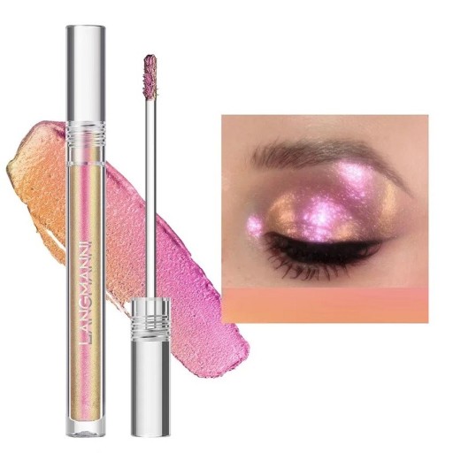 Vloeibare oogschaduw met metallic effect Glanzende vloeibare oogschaduw Hoogwaardige oogmake-up