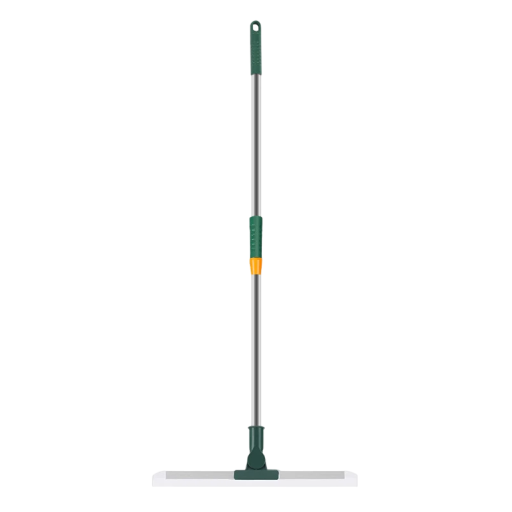 Vloermop met verstelbare lengte 101 x 48,5 cm 180° draaibare kop Vloermop met telescopische steel voor het schoonmaken van de badkamer en keuken