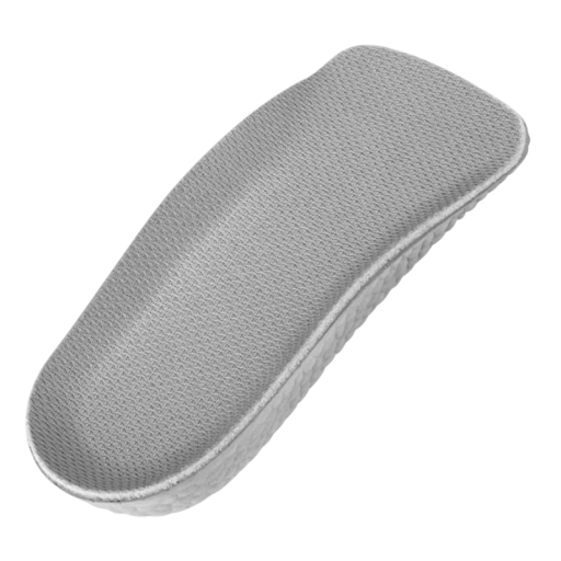 Vložky ortopédicas para sapatos 1,5 cm Aumento cinza para uma caminhada confortável Amortecimento Suporte para o calcanhar Válvulas para uso diário