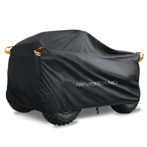 Voděodolný ochranný obal na čtyřkolku 220 x 98 x 106 cm Kryt proti dešti prachu UV záření Outdoor zakrývací plachta s elastickým lemem