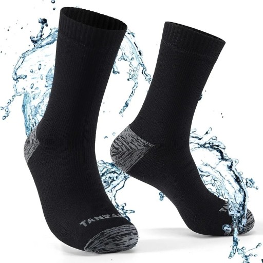 Vodotesné pánske ponožky na lyže Teplé vysoké ponožky pre mužov Termo lyžiarske ponožky ku kolenám