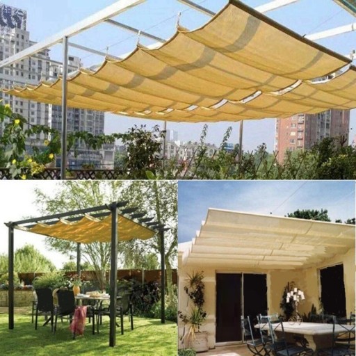 Voile d'ombrage sans fixation par câble