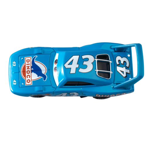 Voiture jouet en alliage 1:55 Disney Pixar Cars 3 Dinoco 43 The King, modèle de voiture de course en métal, véhicule jouet détaillé pour enfants à collectionner