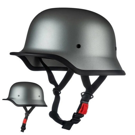 Vojenská motocyklová přilba německého typu Otevřená s rychloupínací sponou Skořepina ABS a PC Na chopper cruiser i custom motorku