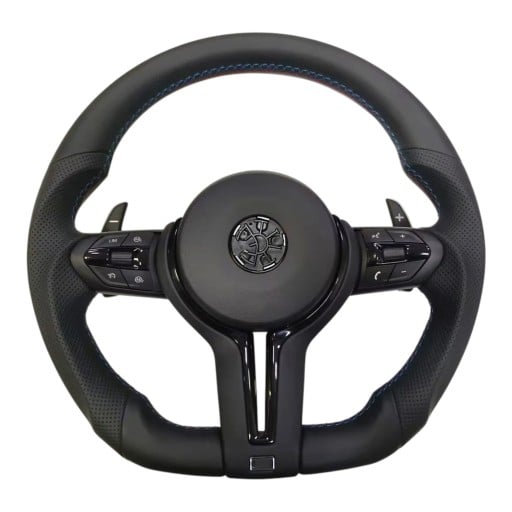 Volant BMW M3 Αθλητικός Περφορέ Κάτω Καλύμματα Πολυλειτουργικά Κουμπιά Μαύρο Για BMW F20 F30 F32 F80 F82 F87 X1 Plug and Play