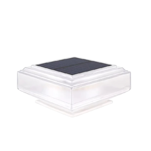 Vonkajšie solárne stĺpové svetlo 30 LED 12,5x6 cm ABS teplé svetlo vodotesné osvetlenie na ploty, stĺpiky a záhradu