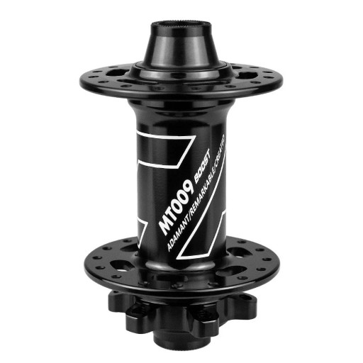 Voorwielnaaf Boost 100x15 mm 28 gaten zwart voor mountainbikes MTB wielen