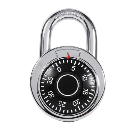 Vorhängeschloss mit drehbarem Zahlencode 7,3 × 4,3 cm mechanisches Sicherheitsschloss für Schränke, Koffer und Gepäck