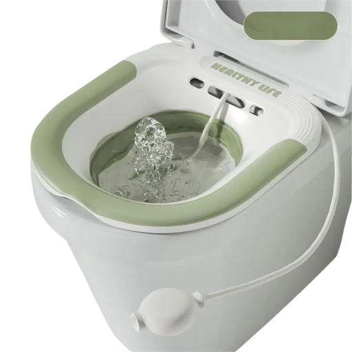 Vouwtoilet Sitz Bath bad voor zwangere vrouwen zorg na de bevalling wastafel met spoeler voor patiënten met aambeien 39×35×12,5cm PP TPE