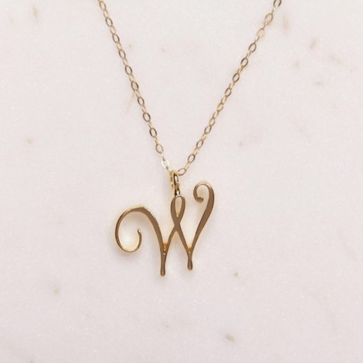 Vrouwen letter ketting