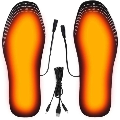 Vyhřívané vložky do bot s nabíjecím kabelem