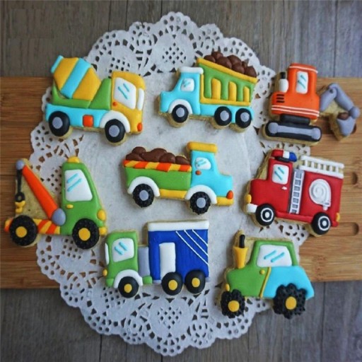 Vykrajovátkas - Máquinas de Construção - 8 pcs