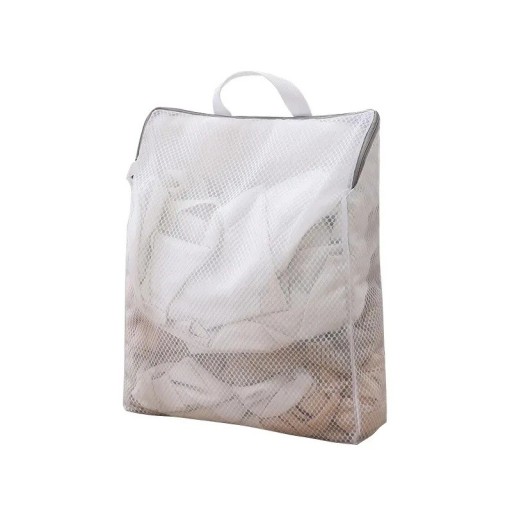 Vylepšený prací vak na bielizeň 50x40x10 cm Jemná sieťovina Opakovane použiteľný vrecko na podprsenky ponožky spodná bielizeň a úložný priestor