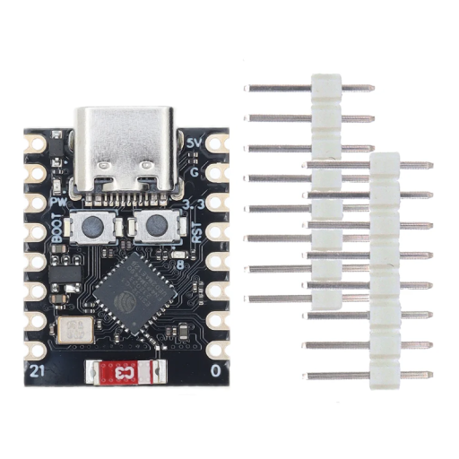 Vývojová deska ESP32-C3 SuperMini WiFi Bluetooth kompatibilní 4MB Flash 400KB SRAM Modul 18 x 22,5 mm pro projekty Arduino IoT