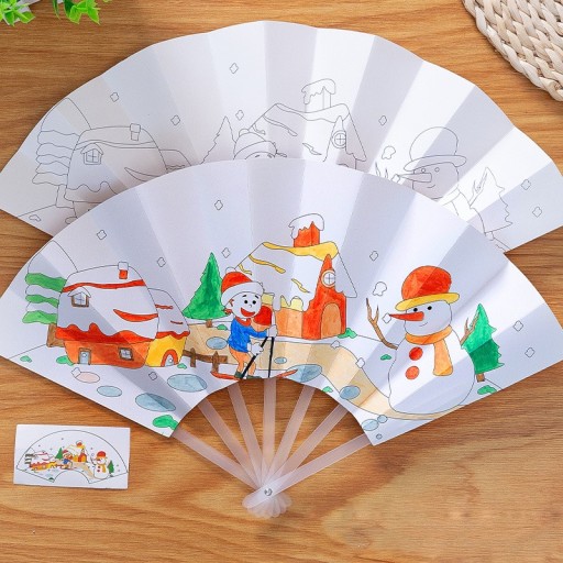 Wachlarz dla dzieci do kolorowania