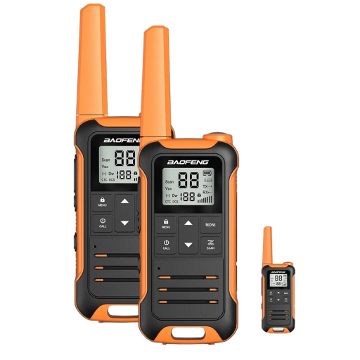 Walkie-talkie med antenne LCD-display 2 stk. walkie-talkie med lang rækkevidde Professionel walkie-talkie 22 kanaler Højtydende walkie-talkie med LED-lommelygte 17,5 x 5,4 cm