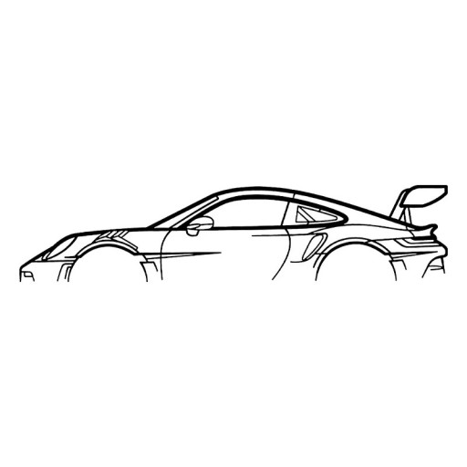 Wall Sticker 123x28cm PVC Car Silhouette Modern Wall Decoration for Children's Room Garage Living Room