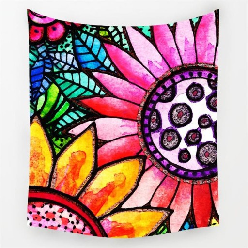 Wall Tapestry with Abstract Patterns