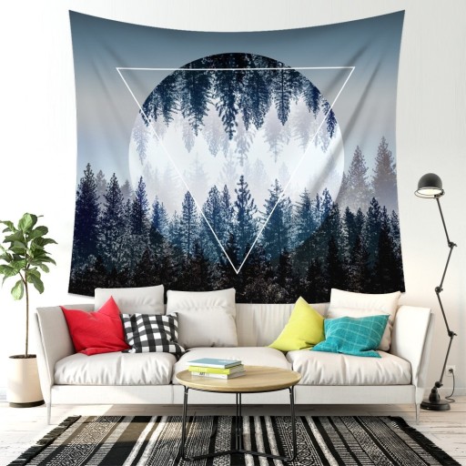 Wall Tapestry with Forest Motif