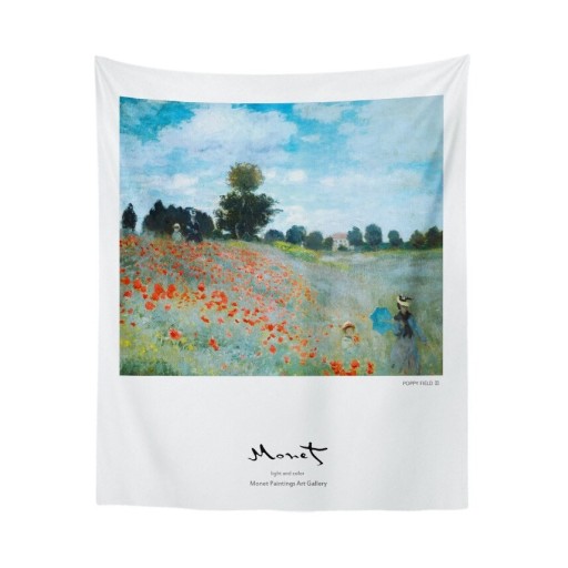 Wandtapijt met artistieke schildering