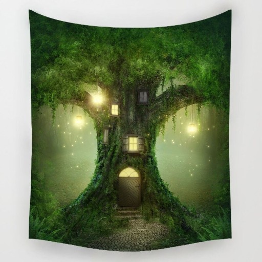 Wandteppich mit dem Motiv der Nacht