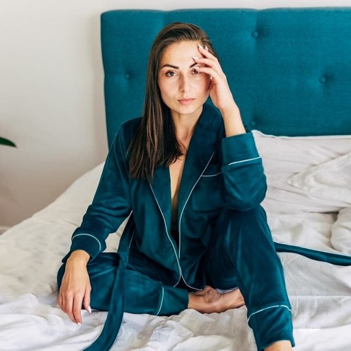Warmer Damenpyjama P2834