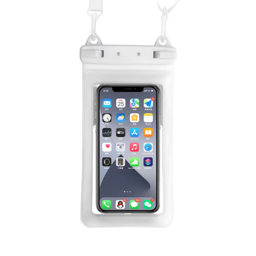 Wasserdichtes transparentes Handycase Unterwasser Schwimmtasche Versiegelte Tasche mit abnehmbarer Schnur Seitensteuerung