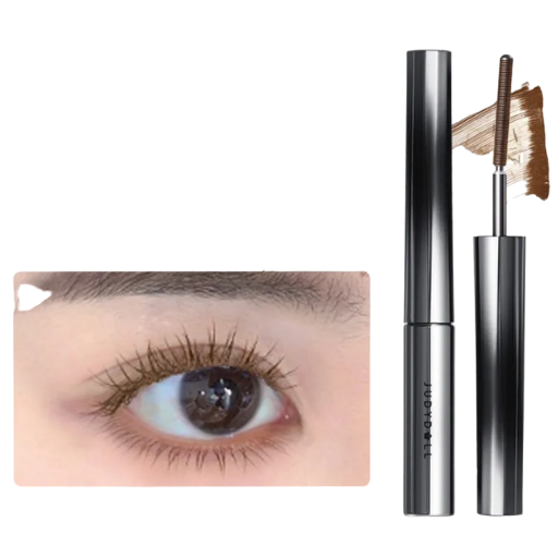 Wasserfeste, pflegende Mascara mit Wimpernverlängerungseffekt. Natürliche Volumen-Mascara