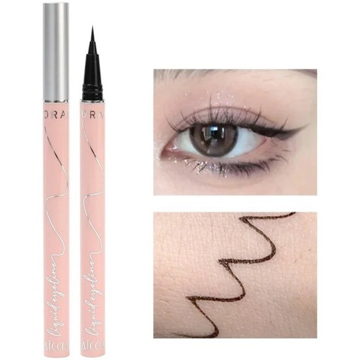 Wasserfester Eyeliner. Schnell trocknender, ultradünner flüssiger Eyeliner