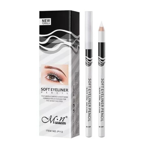 Wasserfester weißer Augenstift, Augenaufheller, weißer Eyeliner, Augen-Make-up-Stift