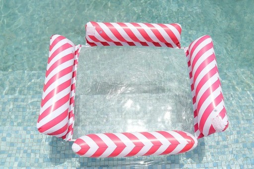 Wasserschaukel PVC Ergonomisches Entspannungsnetz für den Sommer Aufblasbares schwimmendes Netz für den Pool