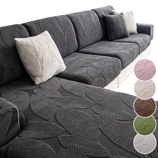 Water-Resistant Sofa Seat Cushion Cover Elastic and Soft 135-160 x 65-85 x 5-20 cm Jacquard Fabric for Sofa and Armchair