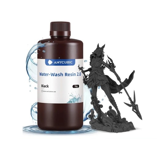 Water Washable Resin for 3D Printing 1 kg High Precision Low Viscosity Minimal Odour Easy Cleaning Stable