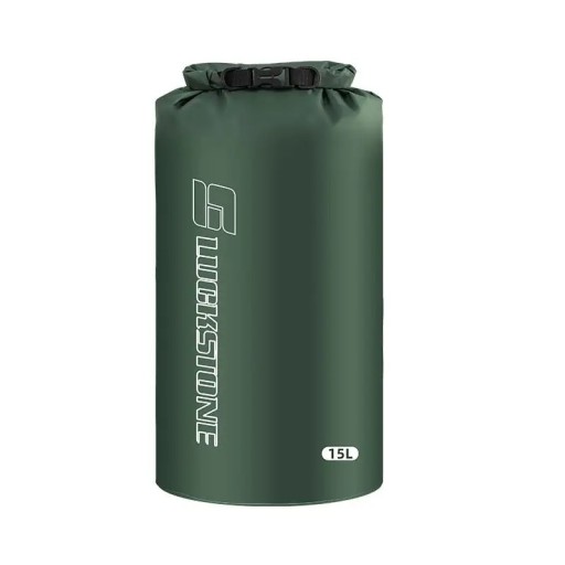 Waterdichte Dry Bag 15L Groene Ultralichte Polyester Taffeta Kledingtas voor Raften, Kajakken, Zwemmen, Sporten en Buitenactiviteiten