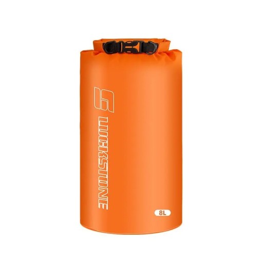 Waterdichte Dry Bag 8L Oranje Ultralichte Polyester Taffeta Kledingtas voor Raften, Kajakken, Zwemmen, Wandelen en Watersporten