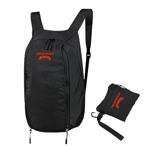 Waterdichte motorrugzak 24L opvouwbare nylon opbergtas voor helm en laptop Sportrugzak voor motorrijden en buitenactiviteiten