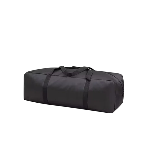 Waterdichte opbergtas 58x19x19 cm oxfordstof zwart compacte draagtas met banden voor organisatie en opslag van spullen