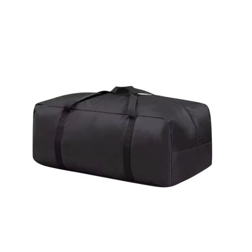 Waterdichte opbergzak 60x24x31 cm oxford stof zwart ruime tas met handvatten voor opslag en vervoer van spullen