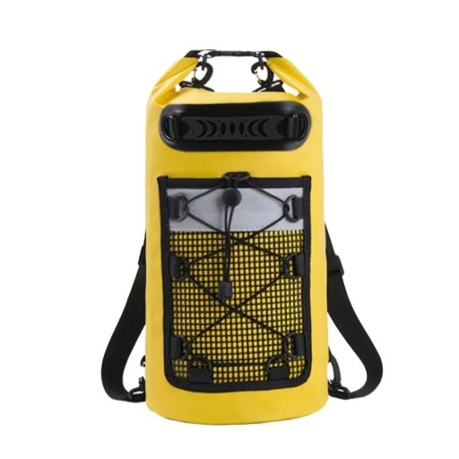 Waterdichte PVC-rugzak 20L 58x37x24 cm Schouderdroge zwemrugzak voor vrouwen en mannen Kajakken Raften Surfen Trekking Tas