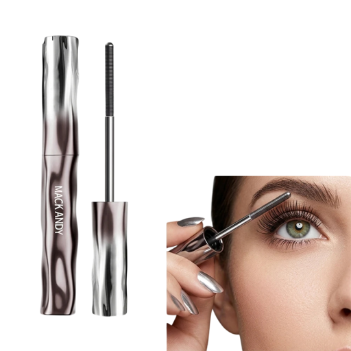 Waterdichte verlengende mascara met 3D-effect en borstel van 0,5 mm, zwart, ultrafijne haartjes voor gescheiden wimpers zonder klonteren