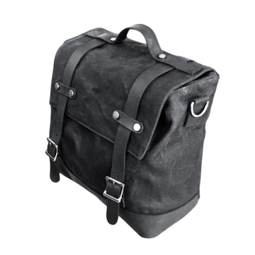 Waterdichte zijtas voor motorfiets 40 × 15 × 30 cm zwarte tas voor motor zonder riemen achterste zijbagage