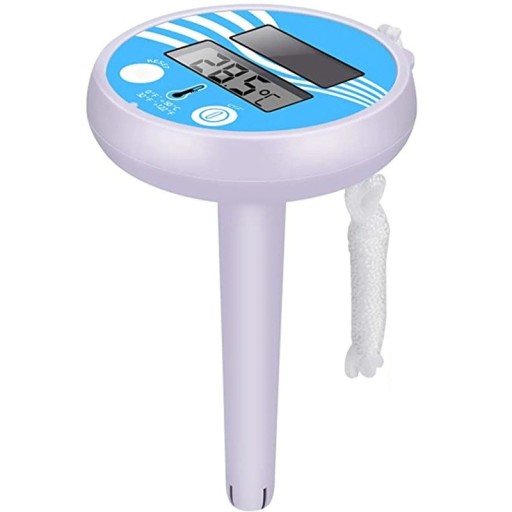 Waterdichte zonne-zwembadthermometer 13x8,2x1,9 cm Nauwkeurige temperatuurmeting Geschikt voor buiten- en binnenzwembaden Waarden gemakkelijk af te lezen