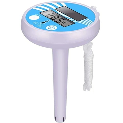 Waterdichte zonne-zwembadthermometer 13x8,2x1,9 cm Nauwkeurige temperatuurmeting Geschikt voor buiten- en binnenzwembaden Waarden gemakkelijk