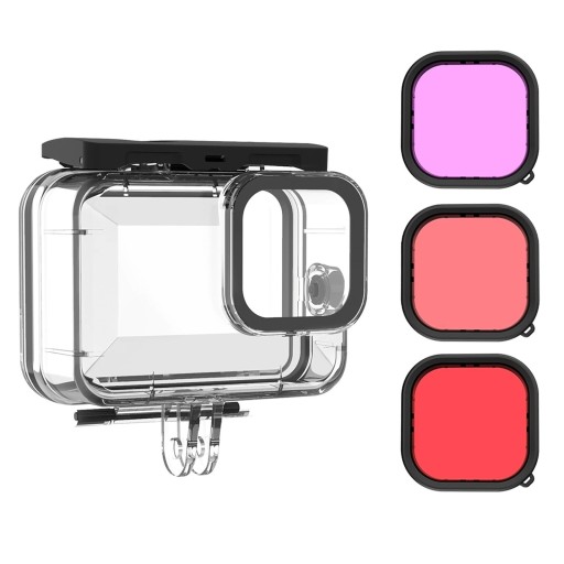 Waterproof Case for GoPro with Filters