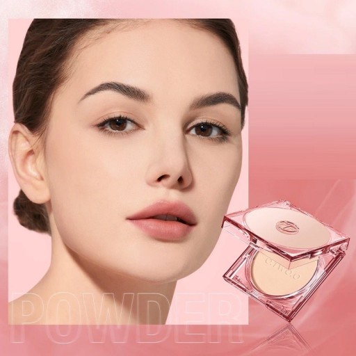 Waterproof Mattifying Face Powder Long-Lasting Powder with SPF 30 Compact Powder for Shine Control Setting and Base Powder