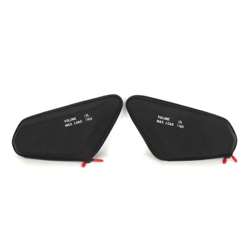 Waterproof Motorcycle Side Bags 2 L 33 × 20 cm Black Portable Bags for Motorbike Compact Side Luggage