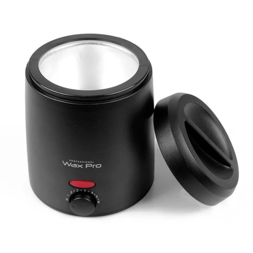 Waxverwarmer 200 ml 13 x 10 cm Compacte draagbare depilatieverwarmer met traploze temperatuurregeling, spiraalverwarming en controlelampje voor alle soorten wax